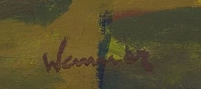 Signature — August Wanner · Dans l’angle inférieur droit de la toile.