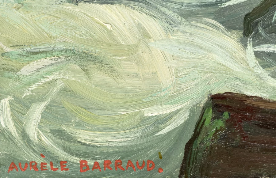 Signature 1 — Aurèle Barraud · En bas à gauche de la toile.