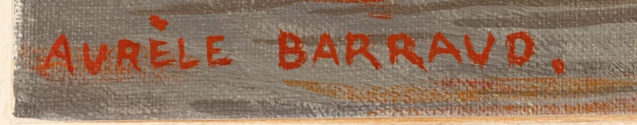 Signature 2 — Aurèle Barraud · En bas à gauche de la toile.