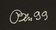 Signature 6 — Ben Vautier · En bas à droite de la toile.