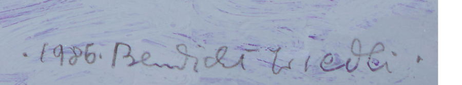Firma 3 — Bendicht Friedli · In basso a destra