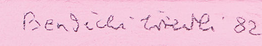 Firma 1 — Bendicht Friedli · In alto a destra