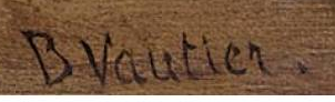 Signature — Benjamin Vautier l'Aîné · En bas à droite de la toile