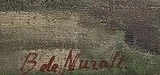 Signatur 3 — Bernard de Muralt · Unten links auf der Leinwand.