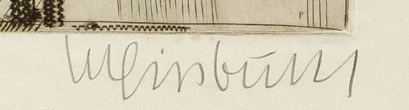 Firma 6 — Bernhard Luginbühl · Nel margine inferiore destro, sotto l’immagine stampata.