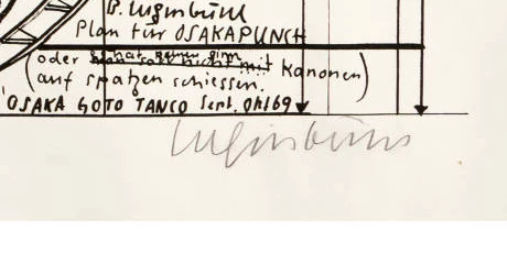 Firma 2 — Bernhard Luginbühl · Nel margine inferiore destro del foglio.