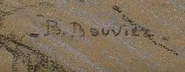 Signatur — Berthe Bouvier · Unten links im Bild.