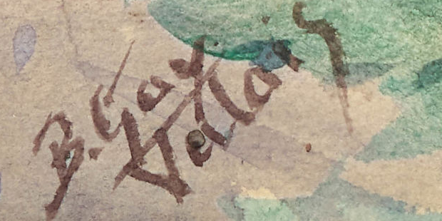 Signature — Berthe Gay · En bas à droite