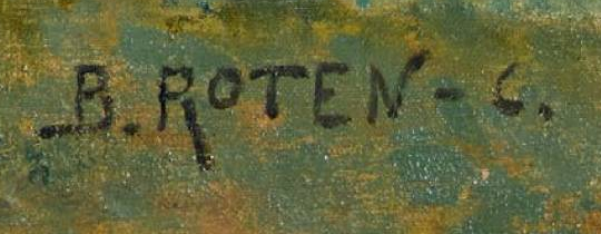 Signatur — Berthe Roten-Calpini · Unten rechts auf der Leinwand