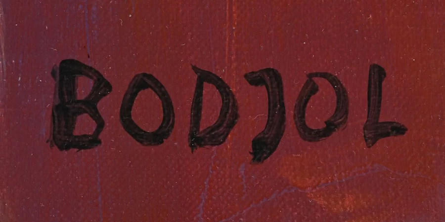 Signature 4 — Bodjol · Dans l’angle inférieur droit de la toile.
