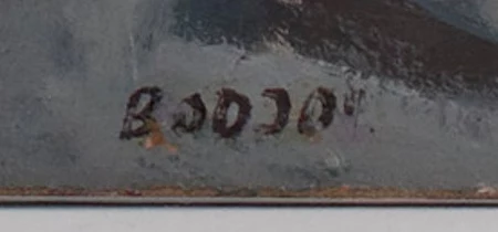 Signature 7 — Bodjol · En bas à droite de la toile.