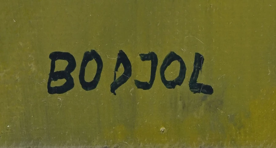 Signature 5 — Bodjol · Dans la partie inférieure droite de la toile.