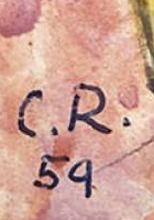 Monogramma 5 — Carl Roesch · In basso a sinistra