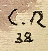 Monogramma 10 — Carl Roesch · In basso a destra