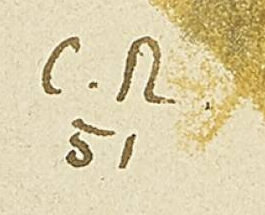 Monogramma 8 — Carl Roesch · In basso a sinistra dell’opera