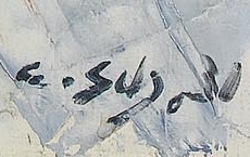 Signature 2 — Carl Schellhammer · En bas à droite de la toile