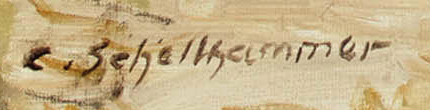 Signature 1 — Carl Schellhammer · En bas à gauche