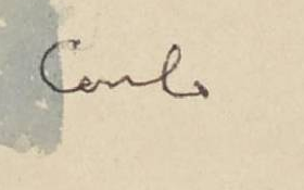 Firma 1 — Carlo Cotti · In basso a destra