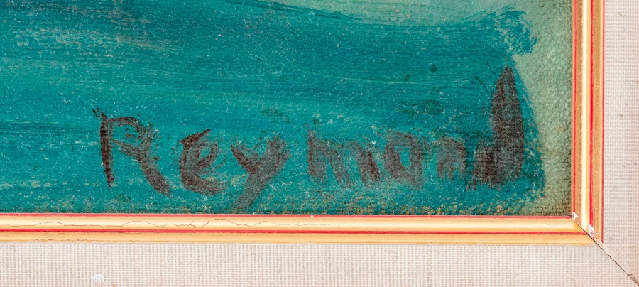Signatur — Casimir Reymond · Unten rechts auf der Leinwand.