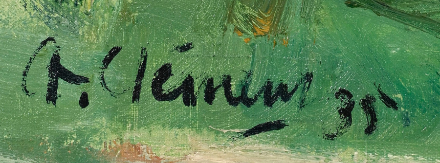 Signature 4 — Charles Clément · En bas à gauche de la peinture