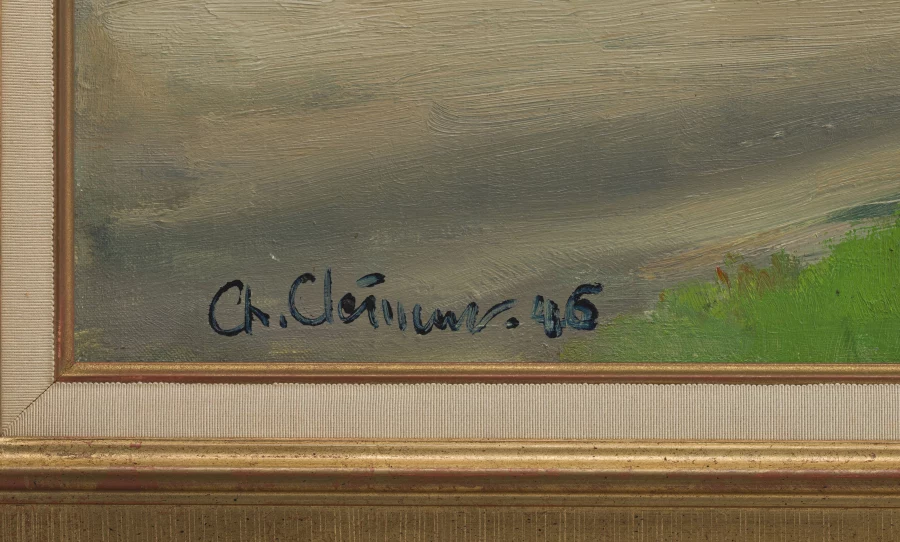 Signature 3 — Charles Clément · En bas à gauche de la toile.