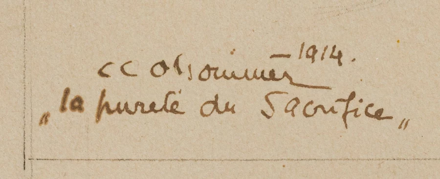 Signature 3 — Charles Clos Olsommer · En bas à gauche de la feuille.