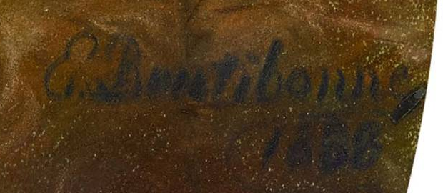 Signature — Charles Edouard Boutibonne · Dans l’angle inférieur droit de l’œuvre