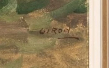 Signature 1 — Charles Giron · Dans l’angle inférieur droit de la surface peinte.