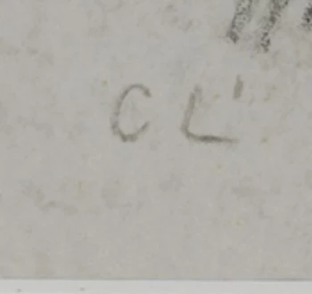 Monogramme 3 — Charles L’Eplattenier · En bas à gauche de la feuille.
