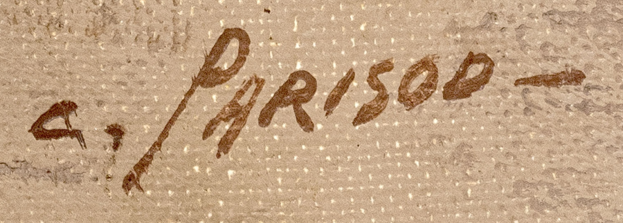 Signature 2 — Charles Parisod · En bas à gauche de la toile