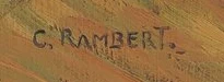 Signature — Charles Rambert · En bas à gauche de la toile, dans la zone peinte.