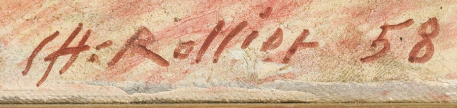 Signatur 3 — Charles Rollier · Unten rechts auf dem Werk.