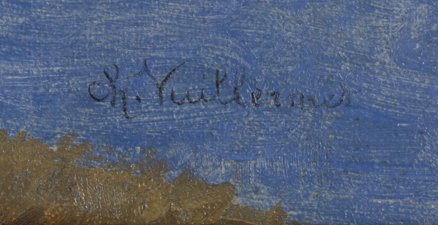 Signature — Charles Vuillermet · At the lower right of the canvas, just above the edge.