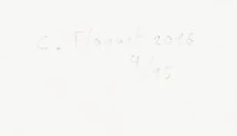 Signature — Christian Floquet · Au verso, dans la partie inférieure droite.