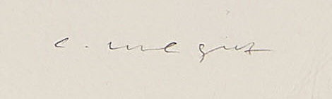 Signatur 5 — Christian Megert · Unten rechts auf dem Werk.