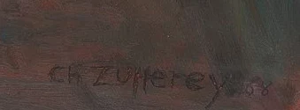 Signature 4 — Christiane Zufferey · En bas à droite de la peinture.
