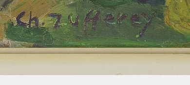 Signature 2 — Christiane Zufferey · En bas à droite de la toile.