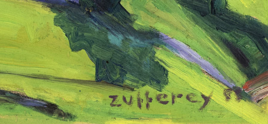 Signature 3 — Christiane Zufferey · En bas à droite, sur la surface peinte.
