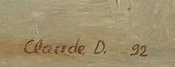 Signature 2 — Claude Delessert · En bas à droite de la peinture.