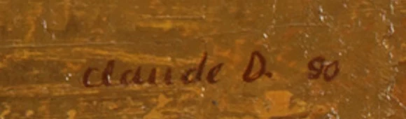 Signature 4 — Claude Delessert · Dans l’angle inférieur droit de la surface peinte.