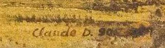 Signature 7 — Claude Delessert · En bas à droite de l’œuvre.