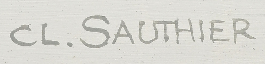 Signature 2 — Claude Sauthier · En bas à droite, au recto.
