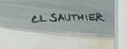 Signature 1 — Claude Sauthier · En bas à droite de la gouache.