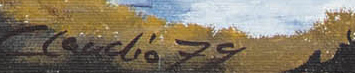 Signatur — Claudio Viscardi · Unten rechts