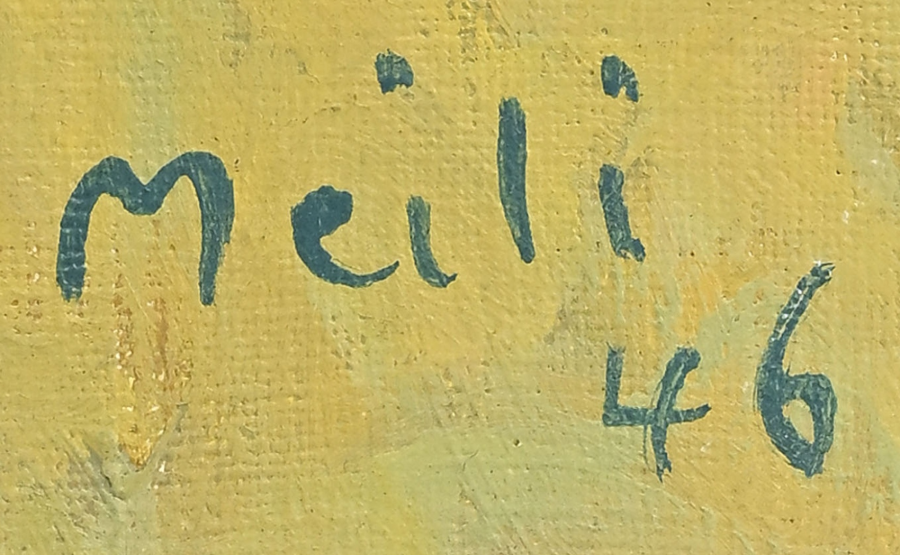 Signature 5 — Conrad Meili · At the lower left of the canvas.