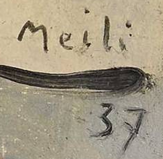 Signature 9 — Conrad Meili · Lower right of the work