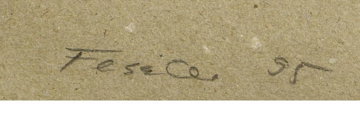 Signature — Cristina Fessler · En bas à droite de la feuille.