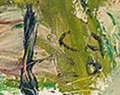 Monogramme 4 — Cuno Amiet · En bas à droite, dans la végétation verte