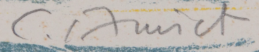 Signature 1 — Cuno Amiet · Dans la marge, en bas à droite