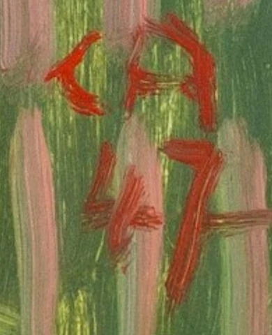 Monogramme 5 — Cuno Amiet · En bas à droite
